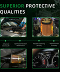 Universal Inline Fuel Filter Pack 10 3/8 Inch For Cars, Trucks, Tractors, Motorcycles, RVs And Other Gas Powered Engines diagram.