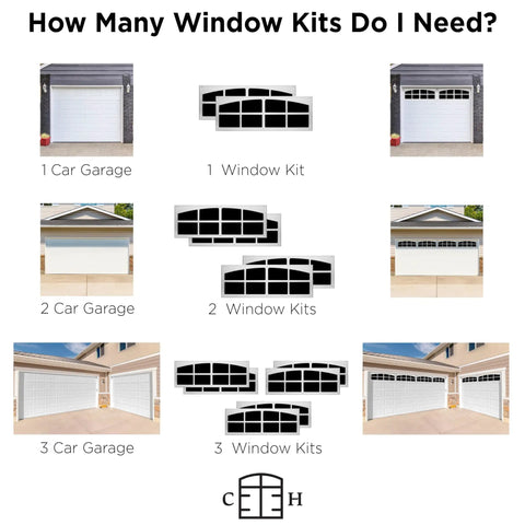 Garage Door Window Overlays 2 Pack Simulated Window Panels For Boosted Curb Appeal And Easy Home Exterior Upgrade Fake Decorative Window Covers For Easy DIY Install Made In USA Sandstone Signature Style