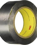 Roll of Lead Foil Tape 421 Heavy-Duty 2 Inch Wide by 36 Yard Roll 6.3 Mil Dark Silver, showing side and label.