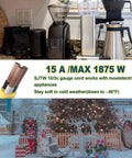 No Nonsense 10 Ft Extension Cord With Lighted End Triple Outlet 10 Gauge Pure Copper Wire Outdoor Rated 15 Amps Yellow SJTW for appliances.