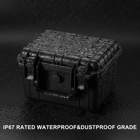 Portable Tool Box With Shockproof Foam Insert And IP67 Waterproof Hard Case For Tools Gear And Travel, wet case shown.