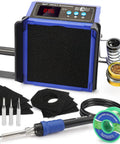 Fume Extractor And Soldering Station 2 In 1 Solder Smoke Absorber With PID Temperature Control, tips, holder, and solder wire