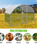 Sturdy Large Walk In Metal Chicken Coop With Water Resistant Roof And Anti UV Cover Outdoor Poultry Run Pen for small animals