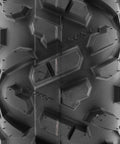 Close-up tread view of Set Of 2 Power II 19x7-8 ATV UTV Off Road Tires All Terrain 6 Ply Tubeless A051