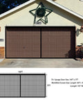 Two Car Garage Magnetic Screen Door 16 By 7 Feet No Hassle Hands Free Magnetic Closure Breathable Fiberglass Mesh