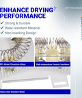 Dryer Heating Element Replacement Compatible With Whirlpool Kenmore Maytag Dryers Replaces WP8544771 showcasing nickel-chromium coils and ceramic insulators.