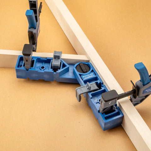 Versatile Adjustable Assembly Square Clamp for woodworking from 45 to 315 degrees used on wooden frame