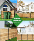 Two Pack 38 Inch Wide By 42 Inch High Wood Privacy Fence Panels No Dig Privacy Screen for garden enclosure