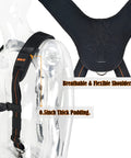 All Day Comfort 2.5 Inch Tool Belt Suspenders Set For Men Featuring EVA Padding And Breathable Neoprene Lining on mannequin