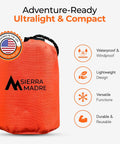 Ultralight Emergency Sleeping Bag Bivy Sack Waterproof Mylar Thermal Reflective Blanket for Hiking Bug Out Bags Survival Kits