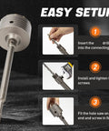 Premium 9-piece Concrete Hole Saw Drill Bit Kit With SDS Plus Arbors And Steel Mandrels For Tough Brick Stone Cement Jobs Featuring Carbide Teeth And Sizes From 30mm To 100mm For Serious Pros, easy setup