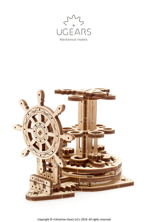 Dope Mechanical Wheel Desk Organizer Kit For Adults And Family, 3D Wood Puzzle With Moving Parts, STEM DIY Project, Holds Up To Six Pens Or Pencils, Educational Home Office Toy, wooden wheel desk organizer