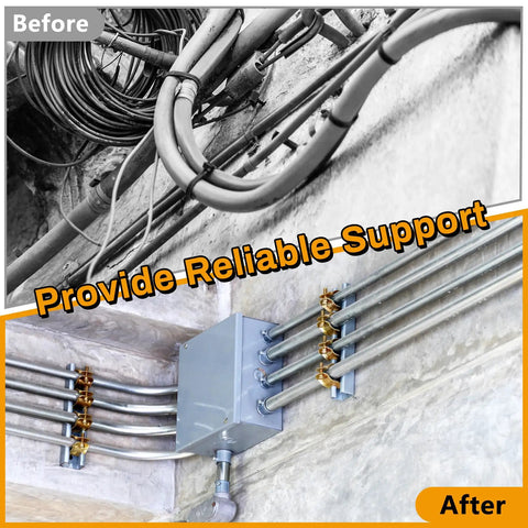 Heavy Duty Rubber Cushion Strut Clamp Five Eight Inch O D For Rigging Copper Pipes And Pex Lines One Zero Pack Zinc Coated Steel Bands That Kill Vibration Noise And Keep Your Setup Running Rock Solid Under Heat Stress All Season Long