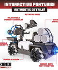 Skibidi Toilet Officially Licensed Parasite Disabler Tank RC Car With Cameraman, featuring LED headlights and mist spray.