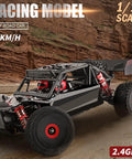 4WD 1 To 12 Scale Brushless RC Truck With Metal Chassis All Terrain Off Road RTR 2 4Ghz Radio Speeds Up To 75 Kmh For Adults High Speed Racing Car Ready To Run on rocky terrain