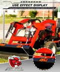 Two Pack Tractor Bucket Hooks With Tie Down Ring, Grade 70 Forged Steel Bolt On Grab Hook Tow Hook Mount With Backer Plate attached