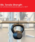 18lb kettlebell hanging from a bar using 8-Inch Neon Zip Ties 100 Pack Self-Locking Nylon Cable Ties With 40 Lbs Tensile Strength