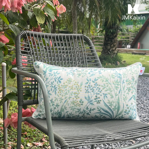 Pack Of 2 12x20 Patio Lumbar Pillows Waterproof Outdoor Cushions With Inner Fill Cozy Fade Resistant Decorative Garden Cushions For Patio Terrace And Outdoor Sofa Use