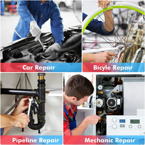 14-Piece Flex-Head Ratcheting Wrench Set With 72-Tooth Cr-V Steel Wrenches used in car, bicycle, pipeline, mechanical repairs