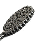 Close-up of ANSI 35 Roller Chain for Go Karts and Mini Bikes with Master Link, 3 Feet Long, 95 Links, heavy-duty design.