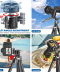 Arca QR Ball Head For Tripods And Sliders With One Quarter Inch And Three Eighths Inch Threads 360 Degree Pan adjustment angles