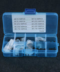 1000 Piece Stainless Steel Self Tapping Screw Kit M1 To M1.7 For Eyeglasses Watches Laptops Cameras And RC Repairs, storage box