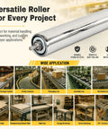 Heavy Duty Stainless Steel Gravity Conveyor Roller For Warehouse Flow Rack And Material Handling, shown in use with packages.