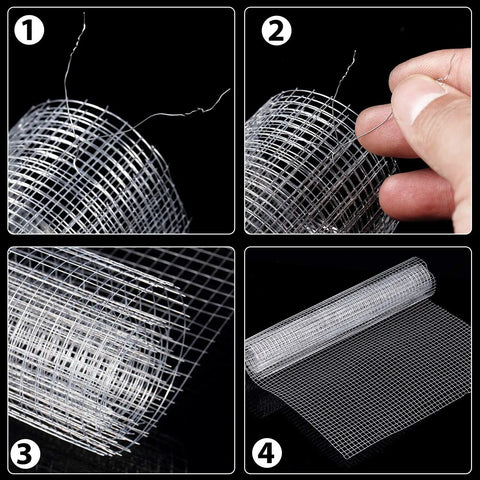 Two Sheets 1/4 Inch Welded Wire Mesh Roll 13.7 By 40 Inches Hardware Cloth Galvanized Cage Fence For Chicken Poultry Coop Rabbits Snakes Enclosures Beefy Heavy Duty Garden Craft Netting For DIY Projects