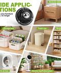 Peel And Stick Caster Wheels For Sliding Heavy Couches And Cabinets Smooth Self Adhesive Rollers For Kitchen Appliances Five Pack shown on furniture.