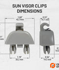 Sun Visor Clip Bracket Replacement For Audi A6 A7 A8 S6 S7 S8 And VW Passat 2012 2015 dimensions illustration.