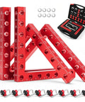 Corner Clamps For Woodworking 4 Pack 5.5 Inch Aluminum Alloy 90 Degree Right Angle Clamp Positioning Square Tool with Storage Box