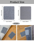 Non Slip Rug Gripper Pads For Hardwood Floors, Heavy Duty No Slip Carpet Tape, 10 Pack Large Grey, underlay size display