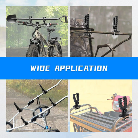 ATV Tool Holder With Rubber Coated Nylon Core, Tilt To 45 Degrees, 20kg Capacity, on bike, treestand, and scooter