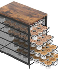 Five Tier Coffee Pod Storage Drawer For Keurig Pods Holds 90 Pods With Sliding Baskets, Countertop Organizer