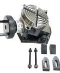 Tilting Rotary Table 4 Inch 100mm With M6 Clamp Kit For Milling Machines 4 Slots Horizontal And Vertical Setup 360 Degree Graduation