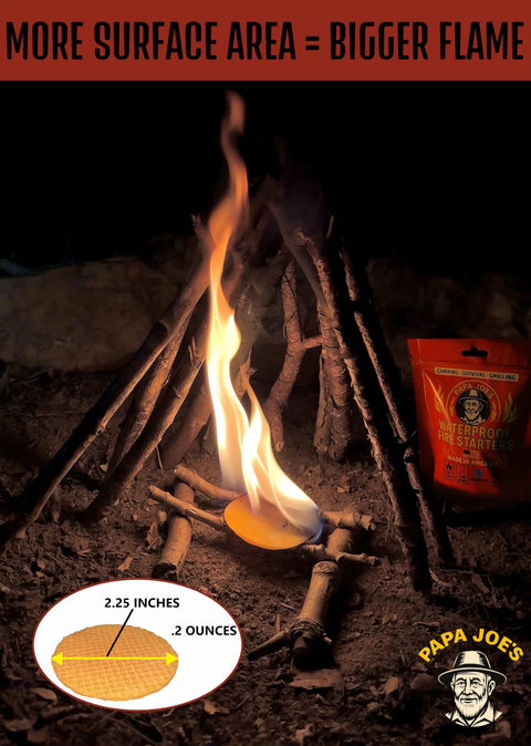 Waterproof Fire Starter Discs Set For Outdoorsy Folks Up To 60 Fires With 8 To 10 Minute Burns And Instant Light For Fire Pits Grills