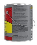 Side view of a 1-gallon tin of Liquid Rubber Coating Sealant for Roofs and More, Waterproof, Flexible, Breathable, and UV Resistant