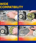 Solid Heavy Duty Washer Drive Belt W10006384 Snug Fit Replacement for Whirlpool Maytag Kenmore installation steps.