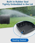 Rugged IP66 Outdoor Junction Box Waterproof Dust Tight Enclosure For DIY Solar CCTV And LED Projects Black 125 X 86 X 62 Mm Built Tough For Heavy Rain, with sealing gasket
