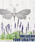 Butterfly Welding Practice Kit 8 Pcs Coupons For Beginners And Pros wall art with lavender backdrop, creative welding decor.