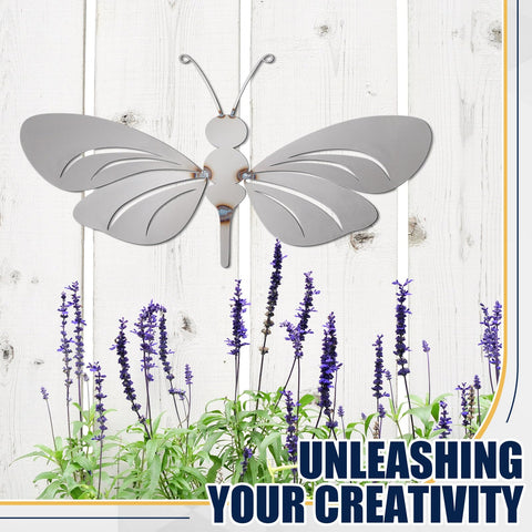 Butterfly Welding Practice Kit 8 Pcs Coupons For Beginners And Pros wall art with lavender backdrop, creative welding decor.