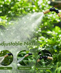 Telescoping Indoor Plant Waterer With Pump Sprayer Brass Wand And 180 Degree Adjustable Nozzle spraying water mist on plants
