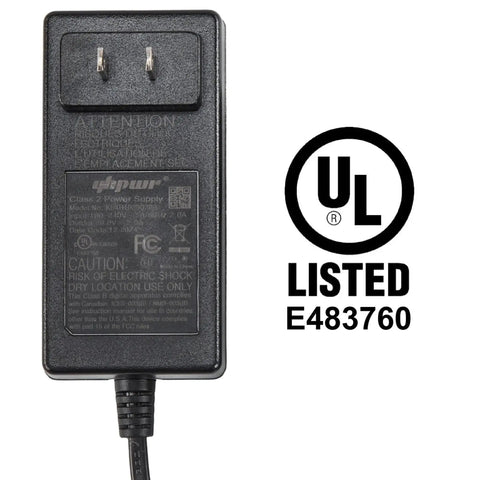 Power Supply For Lift Chairs And Power Recliners 29V 2A AC DC Switching Adapter With Two Pin Flat Round Connector Easy Plug In Design For Quick Chair Upgrades And Smooth Reliable Recliner Performance, UL listed wall plug