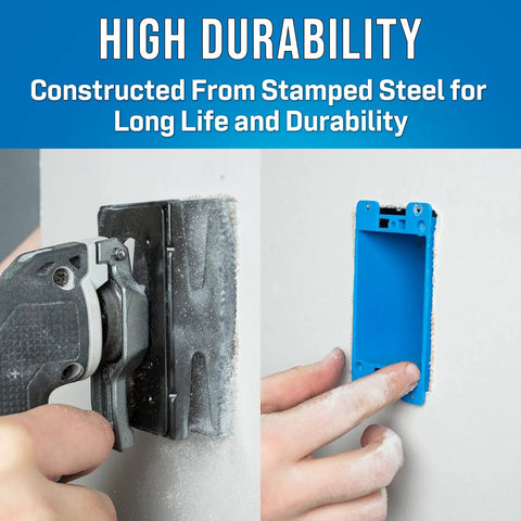Power Oscillating Multi Tool For Quick Drywall Cuts And Single Gang Electrical Outlet Box Installations in action
