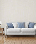Living room with cream textured linen fabric faux grasscloth peel and stick wallpaper self adhesive for walls cabinets and countertops waterproof beige 32.8 ft long by 15.7 in wide grid backed for easy measure and cut and easy install.