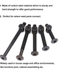 M6 Black Socket Cap Screws And Barrel Nut Hardware Kit 25 Piece Set For Cribs Beds Chairs in varied lengths display