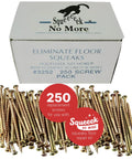 Pro Grade Replacement Screws For Dead Silent Floors Zinc Plated Rust Resistant Scored Counter Snap Fasteners To Knock Out Stubborn Creaks On Hardwood Carpet Vinyl And Linoleum Smooth As Butter 250 Pack displayed with 250 zinc-plated screws.