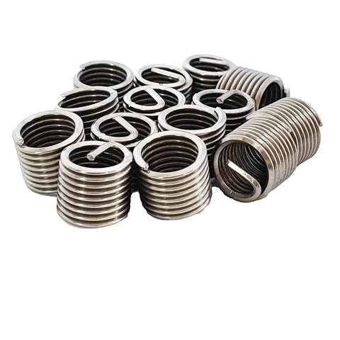 M14 By 2mm Pitch Helicoil Wire Inner Thread Inserts Made From 304 Stainless Steel For Heavy Duty Anti Loosening Performance