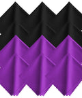 Xthel microfiber lens cleaning cloths, 12-pack in black and purple, 7x6 inches, reusable