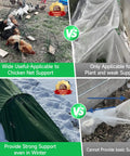 Comparison of garden hoop kits with chickens and grow tunnels for Six Piece Garden Hoop Kit For Greenhouses Rust Free Grow Tunnel Stakes